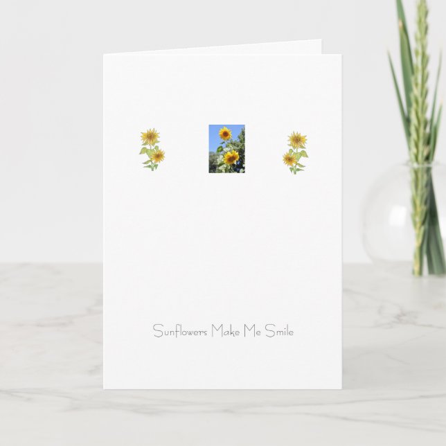Sunflower Smile Card (Front)