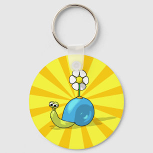 SUNFLOWER SNAIL Keychain