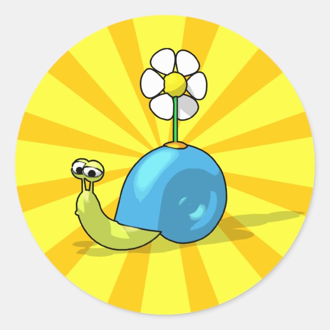 SUNFLOWER SNAIL Sticker (Front)