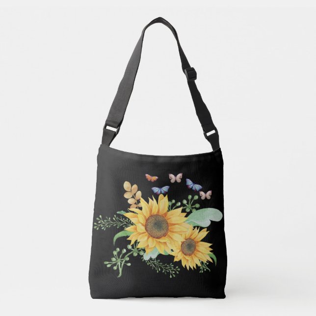sunflower spring crossbody bag (Front)