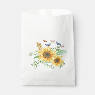 sunflower spring favour bags