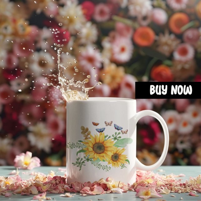 sunflower spring large coffee mug (Creator Uploaded)