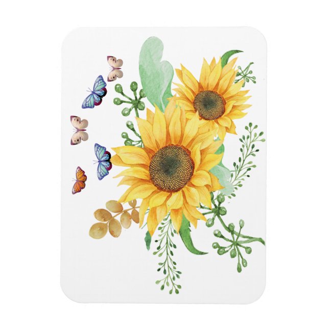 sunflower spring  magnet (Vertical)