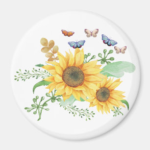sunflower spring magnet
