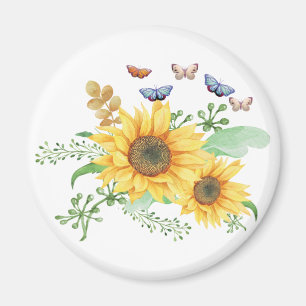 sunflower spring  magnet