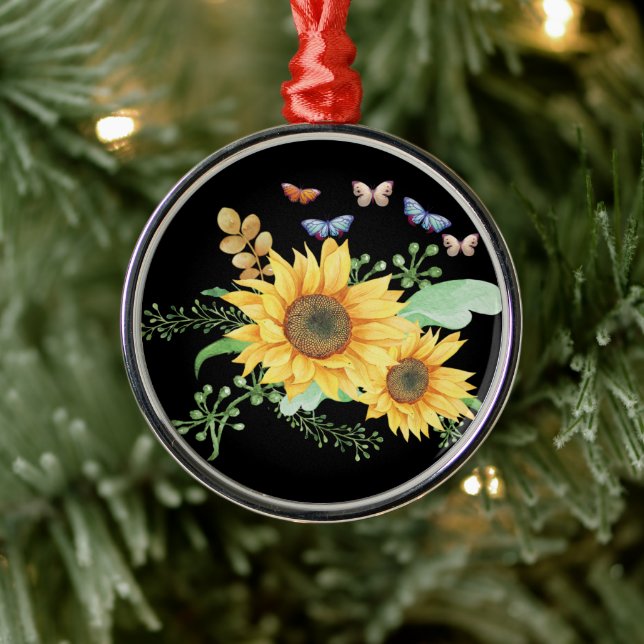 sunflower spring metal tree decoration (Tree)