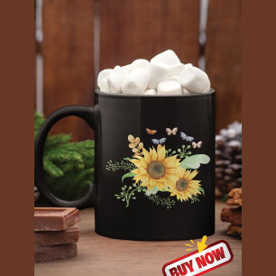 sunflower spring mug