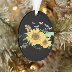 sunflower spring ornament