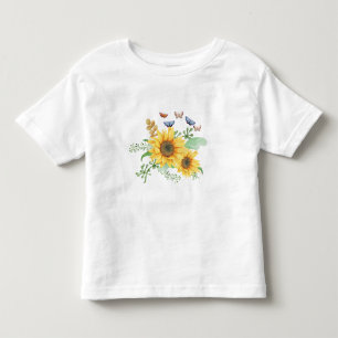 sunflower spring toddler t-shirt