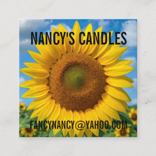 SUNFLOWER SQUARE BUSINESS CARDS