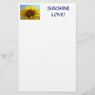 SUNFLOWER Stationery gift VALENTINE Sunshine Love