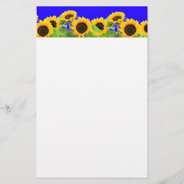 Sunflower Stationery Paper Ukraine Flag Colours (Front)