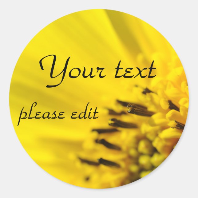 sunflower sticker (Front)