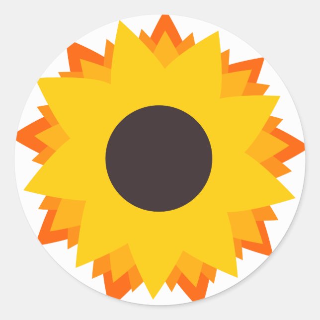 Sunflower sticker (Front)