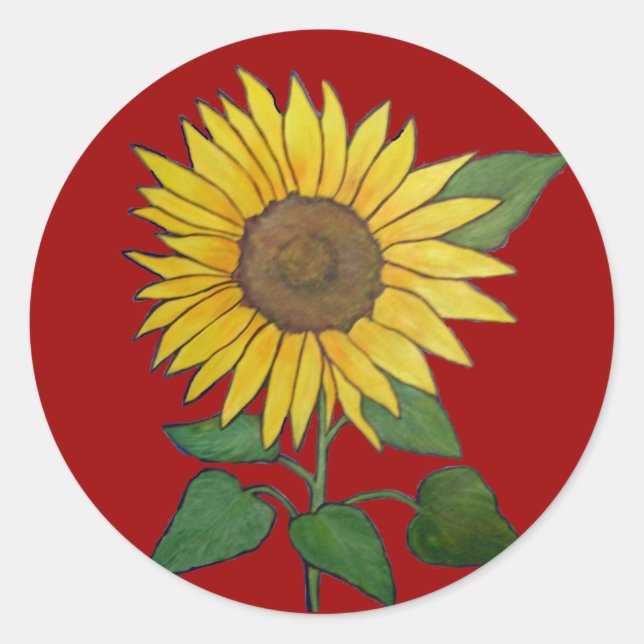 Sunflower Sticker (Front)