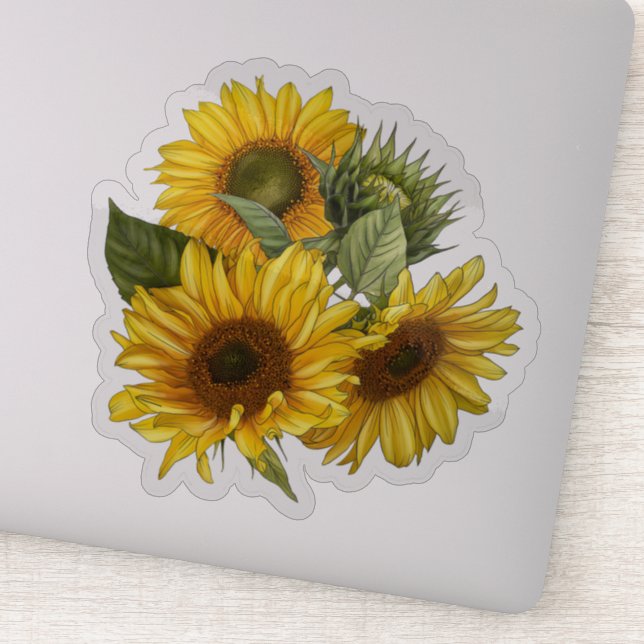 Sunflower Sticker (Detail)