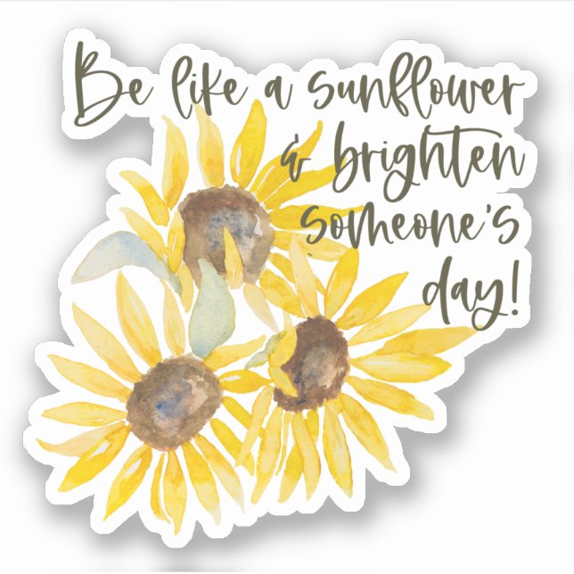 Sunflower Sticker (Front)