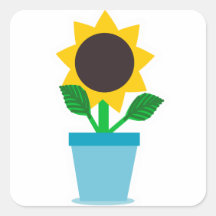 Sunflower sticker