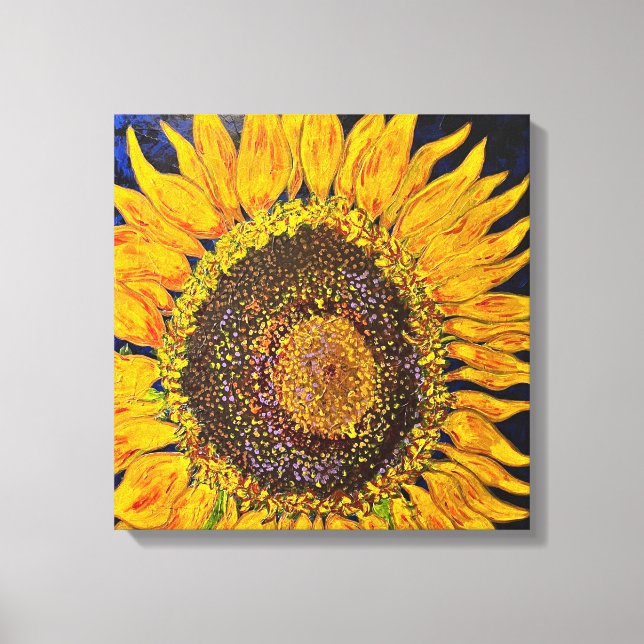 Sunflower Stretched Canvas Print (Front)