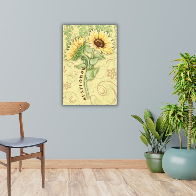 Sunflower Stretched Canvas Print (Creator Uploaded)