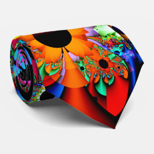 Sunflower Style Fractal Double-sided Tie