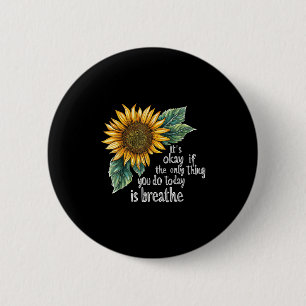 Sunflower Suicide Awareness  6 Cm Round Badge