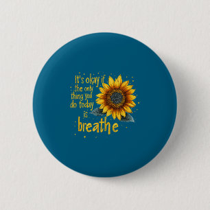 Sunflower Suicide Awareness 6 Cm Round Badge