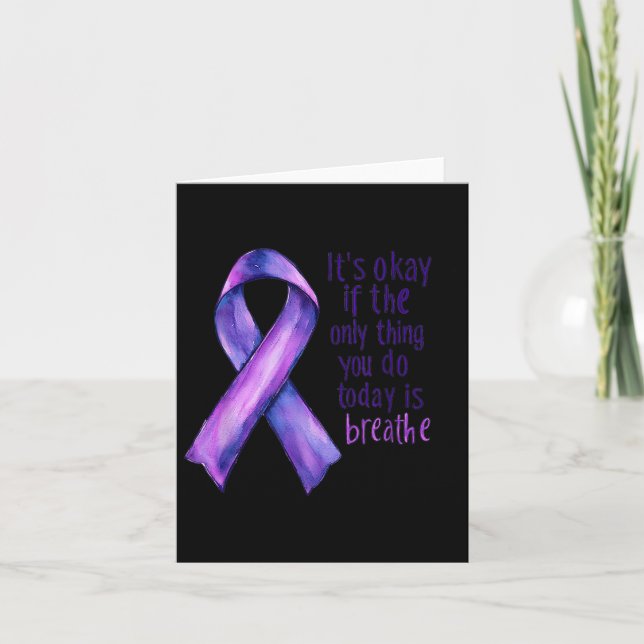 Sunflower Suicide Awareness  Card (Front)