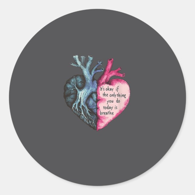 Sunflower Suicide Awareness  Classic Round Sticker (Front)