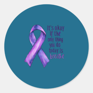 Sunflower Suicide Awareness  Classic Round Sticker