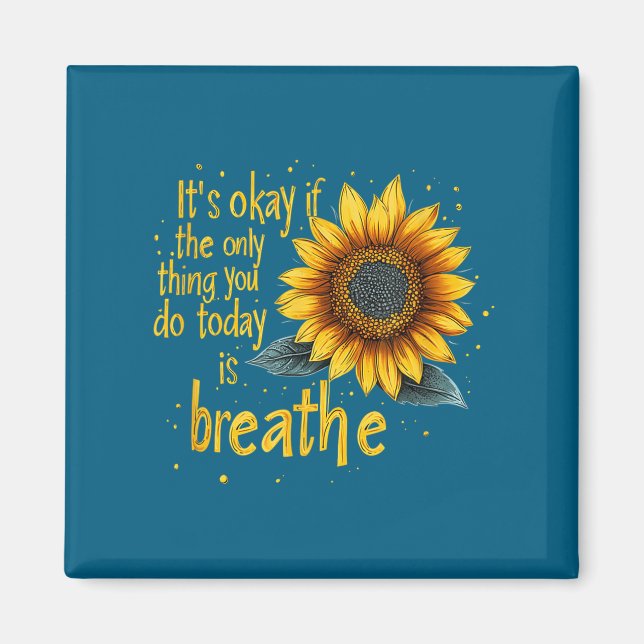 Sunflower Suicide Awareness  Magnet (Front)