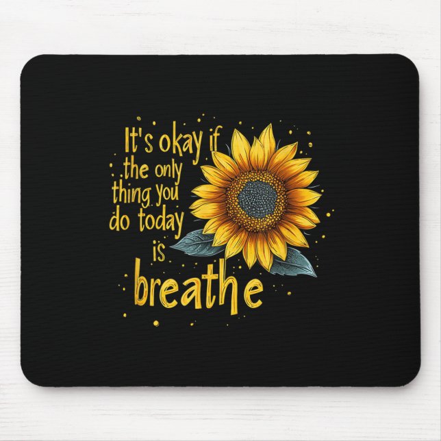 Sunflower Suicide Awareness  Mouse Mat (Front)