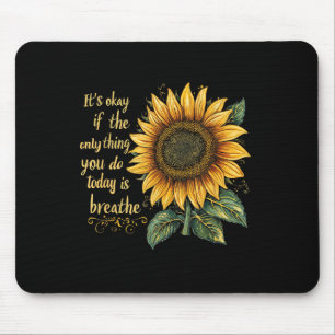 Sunflower Suicide Awareness  Mouse Mat