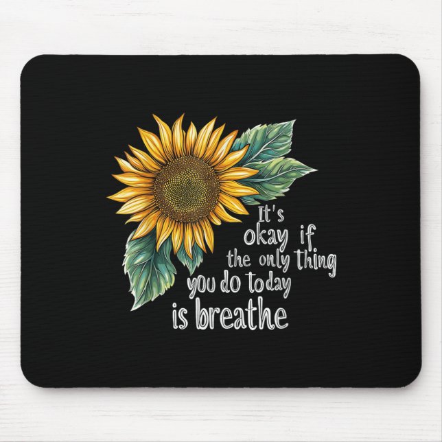 Sunflower Suicide Awareness  Mouse Mat (Front)