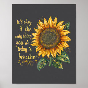 Sunflower Suicide Awareness Poster