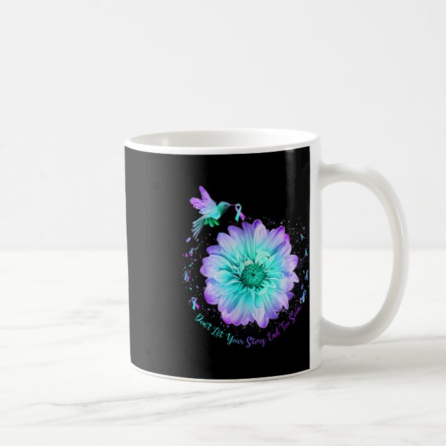 Sunflower Suicide Prevention Awareness 1  Coffee Mug (Right)