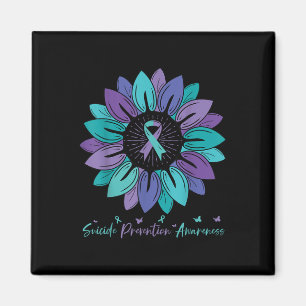 Sunflower Suicide Prevention Awareness Month Magnet