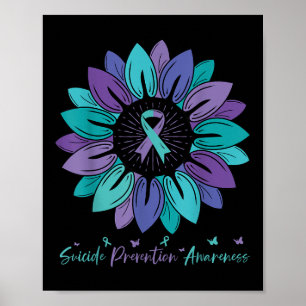 Sunflower Suicide Prevention Awareness Month  Poster