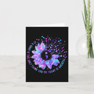 Sunflower Suicide Prevention Awareness Week Semico Card