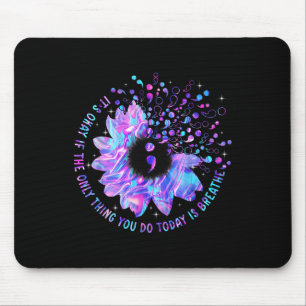 Sunflower Suicide Prevention Awareness Week Semico Mouse Mat