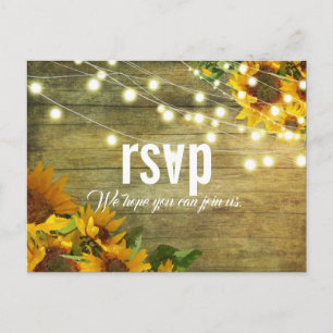 Sunflower Summer   Rustic Americana  RSVP Postcard
