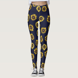 Sunflower summer sunshine leggings