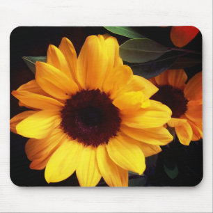 Sunflower, summer yellow , garden flower mouse mat