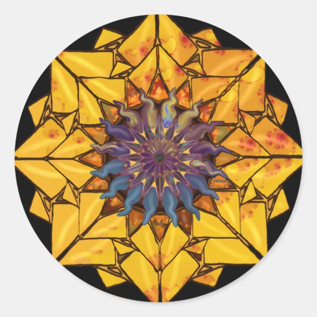 Sunflower Sun Sticker (Front)