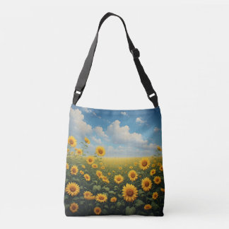 SUNFLOWER SUNFLOWERS Crossbag Tote