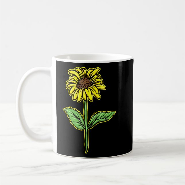 Sunflower - Sunflowers Sunshine - Sunflower  Coffee Mug (Left)