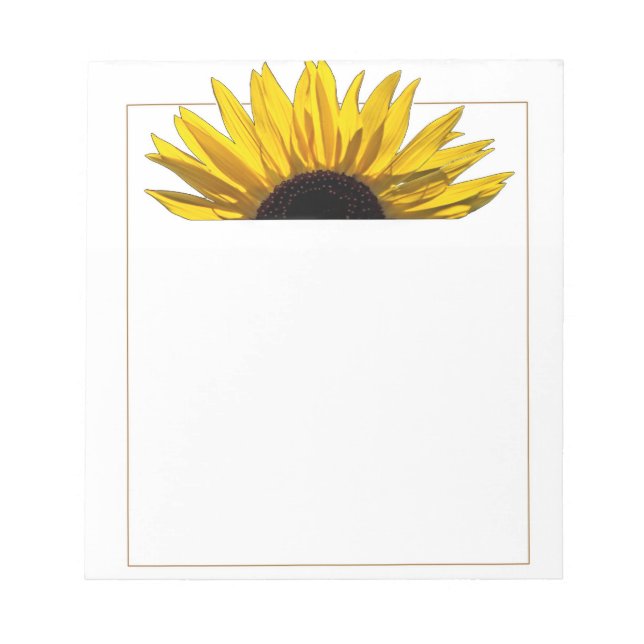 Sunflower Sunrise Notepad (Front)