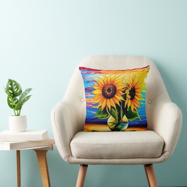 Sunflower Sunset Cushion (Chair)
