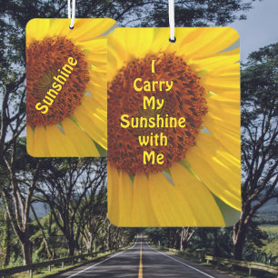 Sunflower Sunshine Bold Bright car Car Air Freshener