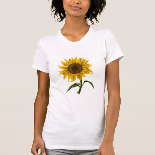 Sunflower Sunshine Floral Watercolor Flower T-Shirt